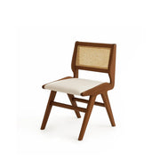 The Wallace black dining chair with a sleek, modern design and a minimalist silhouette.